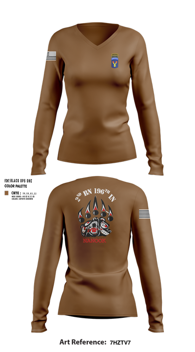 NANOOK 45782597 Women's Long Sleeve V-neck Shirt - 110