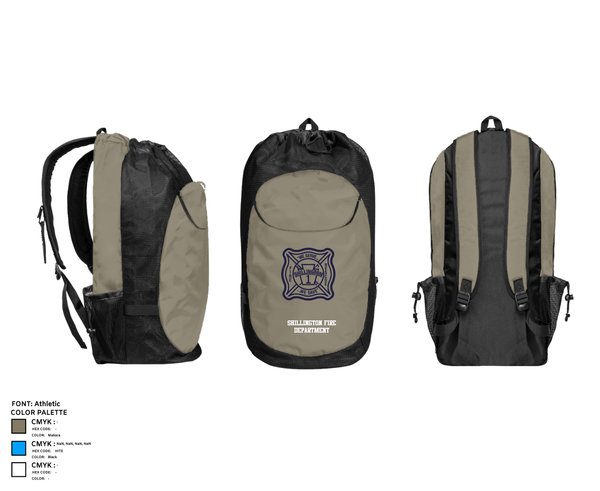 Gear Bag, SHILLINGTON FIRE DEPARTMENT, Fire Department, Teamtime, Team time, sublimation, custom sports apparel, team uniforms, spirit wear, spiritwear, sports uniforms, custom shirts, team store, custom team store, fundraiser sports, apparel fundraiser