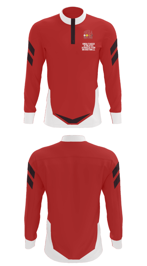 Quarter Zip Jacket, Great Neck Athletic Association Basketball, Men's Basketball, Teamtime, Team time, sublimation, custom sports apparel, team uniforms, spirit wear, spiritwear, sports uniforms, custom shirts, team store, custom team store, fundraiser sports, apparel fundraiser