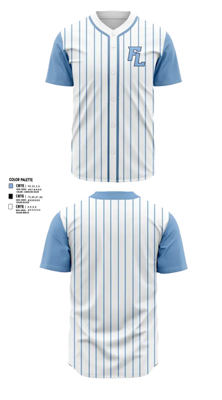 Full Button Baseball Jersey, Folsom Lakers, Baseball, Teamtime, Team time, sublimation, custom sports apparel, team uniforms, spirit wear, spiritwear, sports uniforms, custom shirts, team store, custom team store, fundraiser sports, apparel fundraiser