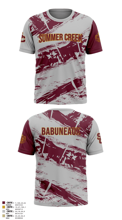 Summer Creek High School Bowling 37718060 Short Sleeve Performance Shirt - 6