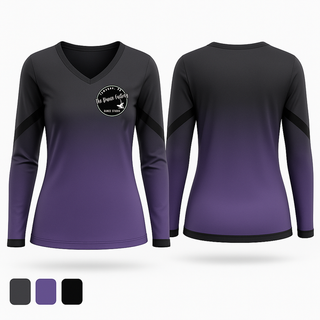Womens Long Sleeve Vneck Shirt, team name, Spirit Store, Teamtime, Team time, sublimation, custom sports apparel, team uniforms, spirit wear, spiritwear, sports uniforms, custom shirts, team store, custom team store, fundraiser sports, apparel fundraiser