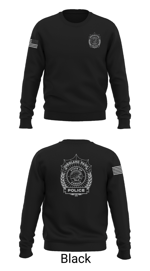 Crew Neck Sweatshirt, Overland Park Police, Police, Teamtime, Team time, sublimation, custom sports apparel, team uniforms, spirit wear, spiritwear, sports uniforms, custom shirts, team store, custom team store, fundraiser sports, apparel fundraiser