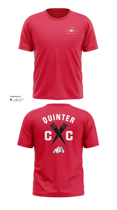 Quinter Bulldogs 74495795 Short Sleeve Performance Shirt - 21