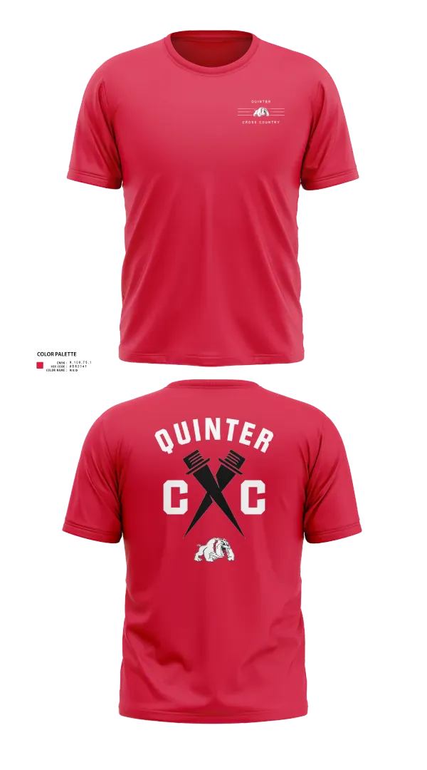 Short Sleeve Performance Shirt, Quinter Bulldogs, Cross Country, Teamtime, Team time, sublimation, custom sports apparel, team uniforms, spirit wear, spiritwear, sports uniforms, custom shirts, team store, custom team store, fundraiser sports, apparel fundraiser
