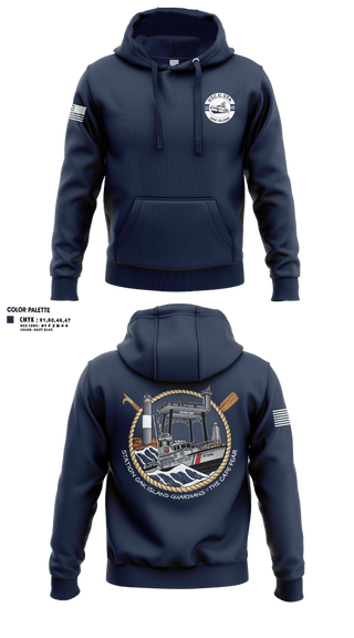 Hoodie, CG STA OAK ISLAND, Coast Guard, Teamtime, Team time, sublimation, custom sports apparel, team uniforms, spirit wear, spiritwear, sports uniforms, custom shirts, team store, custom team store, fundraiser sports, apparel fundraiser