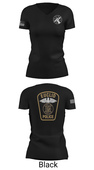 Womens Short Sleeve Vneck Shirt, Euclid Police Traffic Unit, Police, Teamtime, Team time, sublimation, custom sports apparel, team uniforms, spirit wear, spiritwear, sports uniforms, custom shirts, team store, custom team store, fundraiser sports, apparel fundraiser