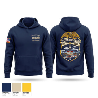Hoodie, Station Fire island NY, Coast Guard, Teamtime, Team time, sublimation, custom sports apparel, team uniforms, spirit wear, spiritwear, sports uniforms, custom shirts, team store, custom team store, fundraiser sports, apparel fundraiser