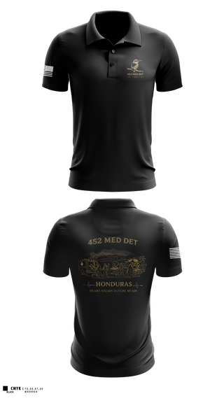 Short Sleeve Performance Polo, 452 MED DET, Army, Teamtime, Team time, sublimation, custom sports apparel, team uniforms, spirit wear, spiritwear, sports uniforms, custom shirts, team store, custom team store, fundraiser sports, apparel fundraiser