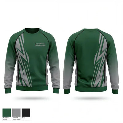 Ocean Breeze Wave Runners 62388964 Crew Neck Sweatshirt - 1