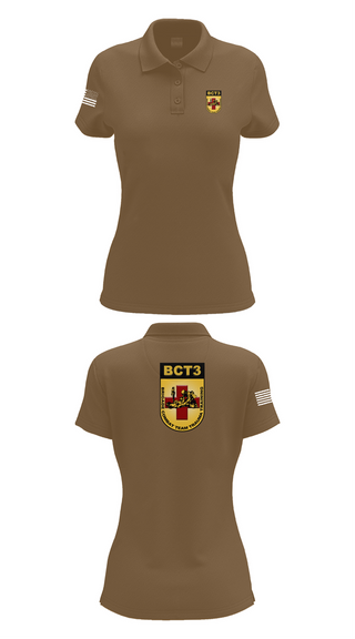 Womens Short Sleeve Performance Polo, BCT3, Army, Teamtime, Team time, sublimation, custom sports apparel, team uniforms, spirit wear, spiritwear, sports uniforms, custom shirts, team store, custom team store, fundraiser sports, apparel fundraiser