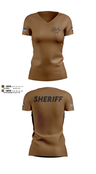 Womens Short Sleeve Vneck Shirt, Cassia County Sheriff’s Office, Police, Teamtime, Team time, sublimation, custom sports apparel, team uniforms, spirit wear, spiritwear, sports uniforms, custom shirts, team store, custom team store, fundraiser sports, apparel fundraiser