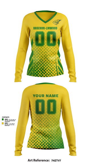 Womens Long Sleeve Vneck Shirt, BLMS Volleyball, Women's Volleyball, Teamtime, Team time, sublimation, custom sports apparel, team uniforms, spirit wear, spiritwear, sports uniforms, custom shirts, team store, custom team store, fundraiser sports, apparel fundraiser
