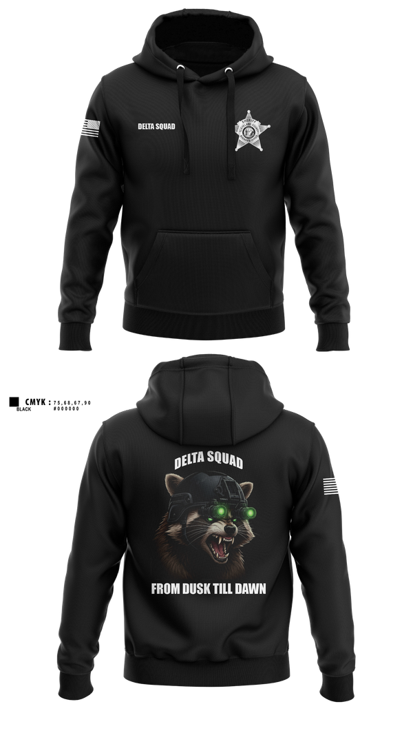 Hoodie, Delta Squad, , Teamtime, Team time, sublimation, custom sports apparel, team uniforms, spirit wear, spiritwear, sports uniforms, custom shirts, team store, custom team store, fundraiser sports, apparel fundraiser