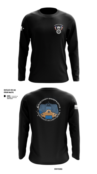 Long Sleeve Performance Shirt, El Paso County Sheriff’s Office/Courthouse Security section, Police, Teamtime, Team time, sublimation, custom sports apparel, team uniforms, spirit wear, spiritwear, sports uniforms, custom shirts, team store, custom team store, fundraiser sports, apparel fundraiser