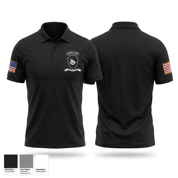 Short Sleeve Performance Polo, Santa Clara Police Department, Police, Teamtime, Team time, sublimation, custom sports apparel, team uniforms, spirit wear, spiritwear, sports uniforms, custom shirts, team store, custom team store, fundraiser sports, apparel fundraiser