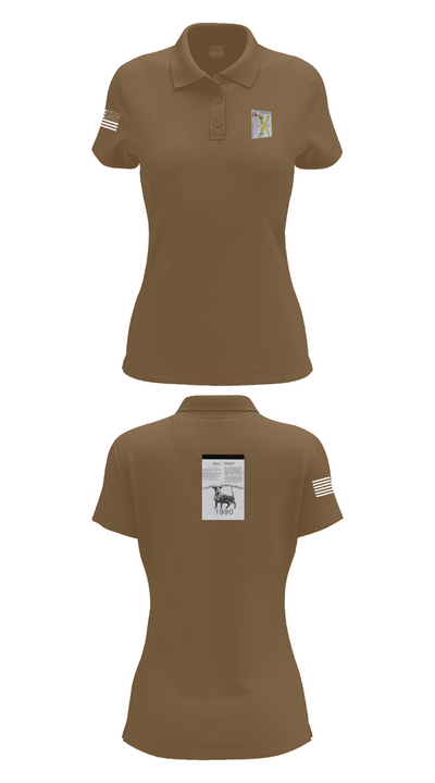 2nd Armored Cavalry Regiment 7857007 Women's Short Sleeve Performance Polo  - 15