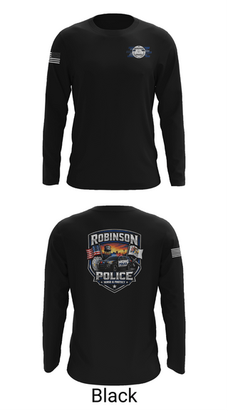 Long Sleeve Performance Shirt, Robinson Police Department, Police, Teamtime, Team time, sublimation, custom sports apparel, team uniforms, spirit wear, spiritwear, sports uniforms, custom shirts, team store, custom team store, fundraiser sports, apparel fundraiser