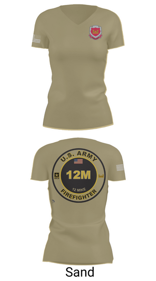 Womens Short Sleeve Vneck Shirt, 1153rd Firefighter Unit, , Teamtime, Team time, sublimation, custom sports apparel, team uniforms, spirit wear, spiritwear, sports uniforms, custom shirts, team store, custom team store, fundraiser sports, apparel fundraiser