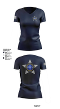 Illinois Council of Police 91712969 Women's Short Sleeve V-neck Shirt - 15