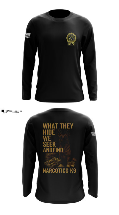Narcotics K9 63808896 Long Sleeve Performance Shirt 2