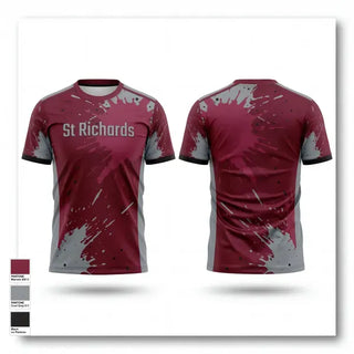 Old School Cotton Feel Shirt, St. Richards, Baseball, Teamtime, Team time, sublimation, custom sports apparel, team uniforms, spirit wear, spiritwear, sports uniforms, custom shirts, team store, custom team store, fundraiser sports, apparel fundraiser