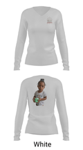 BullDawgFitness 48051784 Women's Long Sleeve V-neck Shirt - 6