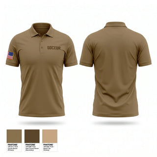 Short Sleeve Performance Polo, SOCEUR, Army, Teamtime, Team time, sublimation, custom sports apparel, team uniforms, spirit wear, spiritwear, sports uniforms, custom shirts, team store, custom team store, fundraiser sports, apparel fundraiser