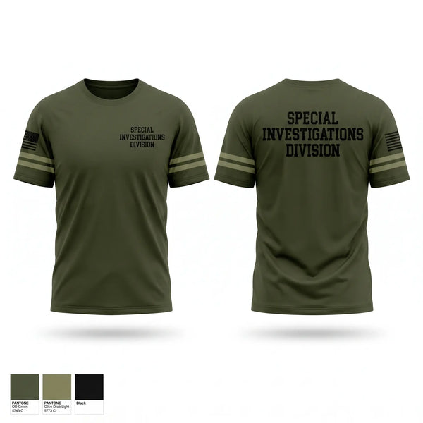 Old School Cotton Feel Shirt, Special Investigations Division, Police, Teamtime, Team time, sublimation, custom sports apparel, team uniforms, spirit wear, spiritwear, sports uniforms, custom shirts, team store, custom team store, fundraiser sports, apparel fundraiser
