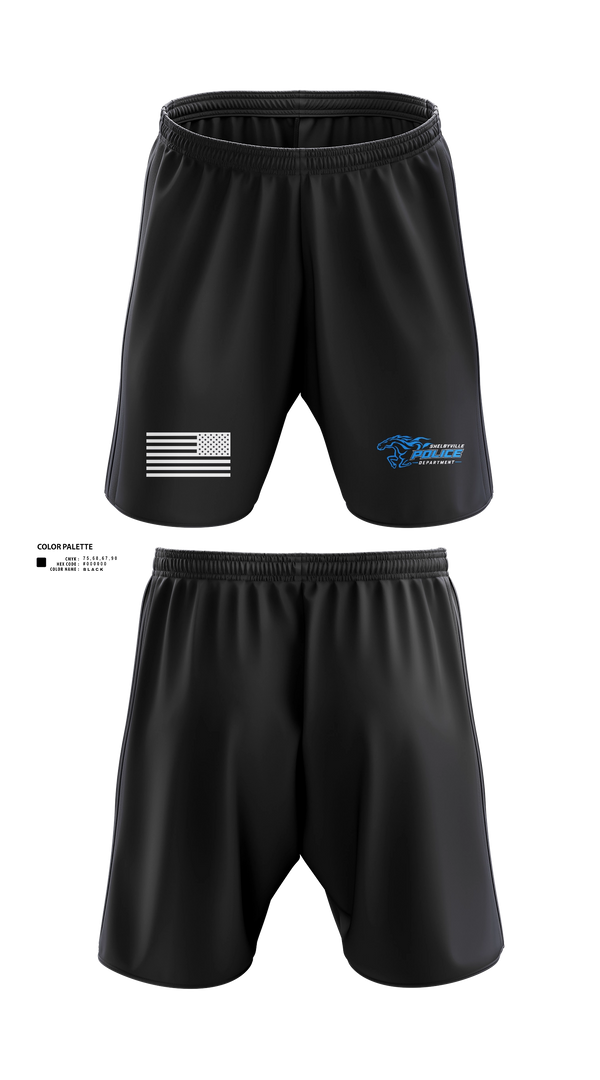 Athletic Shorts With Pockets, Shelbyville Police Department (KY), Police, Teamtime, Team time, sublimation, custom sports apparel, team uniforms, spirit wear, spiritwear, sports uniforms, custom shirts, team store, custom team store, fundraiser sports, apparel fundraiser