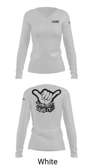 Women's Long Sleeve Vneck Shirt, Brewer Motorsports, , Teamtime, Team time, sublimation, custom sports apparel, team uniforms, spirit wear, spiritwear, sports uniforms, custom shirts, team store, custom team store, fundraiser sports, apparel fundraiser