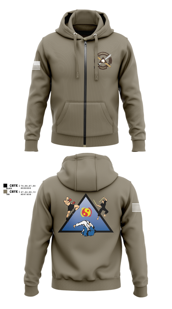 Zip Hoodie, Fusion Combatives, Navy, Teamtime, Team time, sublimation, custom sports apparel, team uniforms, spirit wear, spiritwear, sports uniforms, custom shirts, team store, custom team store, fundraiser sports, apparel fundraiser
