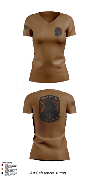 Womens Short Sleeve Vneck Shirt, Bravo 3-6 ADA, Army, Teamtime, Team time, sublimation, custom sports apparel, team uniforms, spirit wear, spiritwear, sports uniforms, custom shirts, team store, custom team store, fundraiser sports, apparel fundraiser