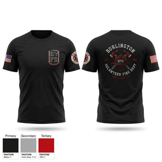 Short Sleeve Performance Shirt, Burlington Volunteer Fire Department (BVFD), Fire Department, Teamtime, Team time, sublimation, custom sports apparel, team uniforms, spirit wear, spiritwear, sports uniforms, custom shirts, team store, custom team store, fundraiser sports, apparel fundraiser