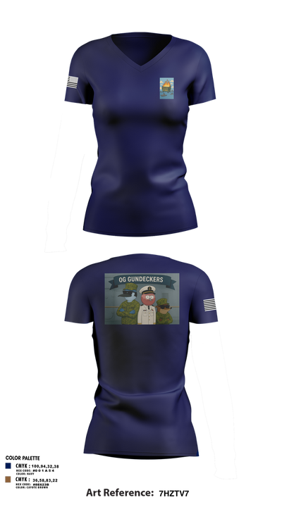 N/A 58187336 Women's Short Sleeve V-neck Shirt - 1