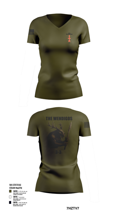 2-127 D-CO 34919210 Women's Short Sleeve V-neck Shirt - 110