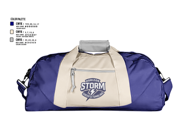 Duffle Bag, Horizon Storm, Cheer, Teamtime, Team time, sublimation, custom sports apparel, team uniforms, spirit wear, spiritwear, sports uniforms, custom shirts, team store, custom team store, fundraiser sports, apparel fundraiser