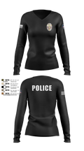Miami Police Department 44557573 Women's Long Sleeve V-neck Shirt - 3