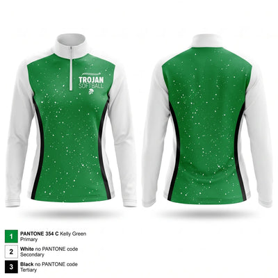 New Castle Trojans Quarter Zip Jacket - 1
