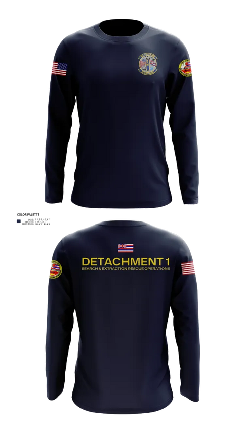 Long Sleeve Performance Shirt, Detachment 1 SERO, National Guard, Teamtime, Team time, sublimation, custom sports apparel, team uniforms, spirit wear, spiritwear, sports uniforms, custom shirts, team store, custom team store, fundraiser sports, apparel fundraiser