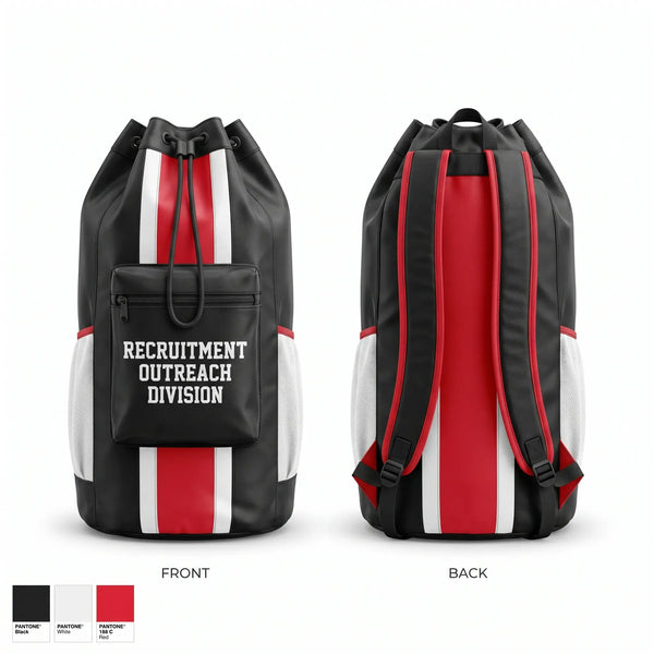 Gear Bag, Recruitment Division, Police, Teamtime, Team time, sublimation, custom sports apparel, team uniforms, spirit wear, spiritwear, sports uniforms, custom shirts, team store, custom team store, fundraiser sports, apparel fundraiser