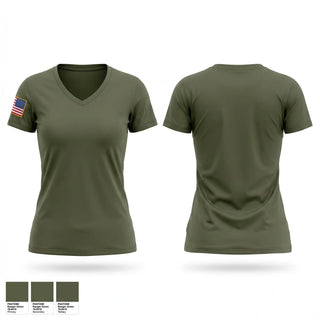 Womens Short Sleeve Vneck Shirt, Pickens County Sheriff’s Office, Police, Teamtime, Team time, sublimation, custom sports apparel, team uniforms, spirit wear, spiritwear, sports uniforms, custom shirts, team store, custom team store, fundraiser sports, apparel fundraiser