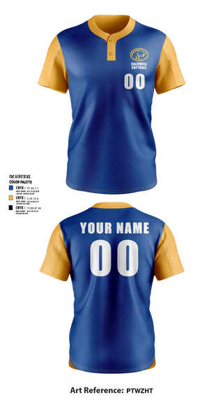 Two Button Softball Jersey, Caldwell Hugh School, Softball, Teamtime, Team time, sublimation, custom sports apparel, team uniforms, spirit wear, spiritwear, sports uniforms, custom shirts, team store, custom team store, fundraiser sports, apparel fundraiser