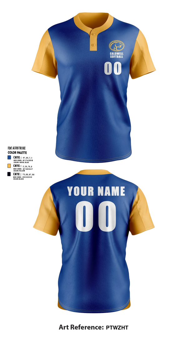 Two Button Softball Jersey, Caldwell Hugh School, Softball, Teamtime, Team time, sublimation, custom sports apparel, team uniforms, spirit wear, spiritwear, sports uniforms, custom shirts, team store, custom team store, fundraiser sports, apparel fundraiser