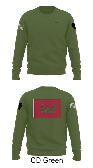 Crew Neck Sweatshirt, B 103 EN BN, National Guard, Teamtime, Team time, sublimation, custom sports apparel, team uniforms, spirit wear, spiritwear, sports uniforms, custom shirts, team store, custom team store, fundraiser sports, apparel fundraiser