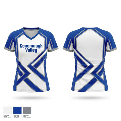 Conemaugh valley Women's Short Sleeve V-neck Shirt - 1