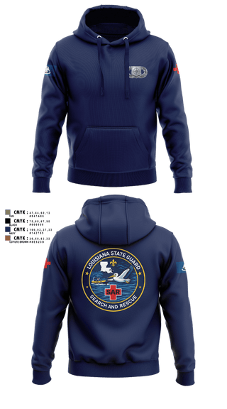 Hoodie, Louisiana State Guard, Army, Teamtime, Team time, sublimation, custom sports apparel, team uniforms, spirit wear, spiritwear, sports uniforms, custom shirts, team store, custom team store, fundraiser sports, apparel fundraiser