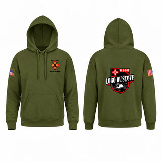 Hoodie, Lobo Dustoff, National Guard, Teamtime, Team time, sublimation, custom sports apparel, team uniforms, spirit wear, spiritwear, sports uniforms, custom shirts, team store, custom team store, fundraiser sports, apparel fundraiser