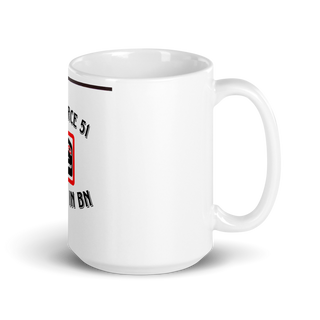 1-185th IN BN 23098536 White Glossy Mug - Large
