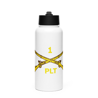 1st PLT B Co 1-173IN 18514147 Stainless Steel Water Bottle with a Straw Lid